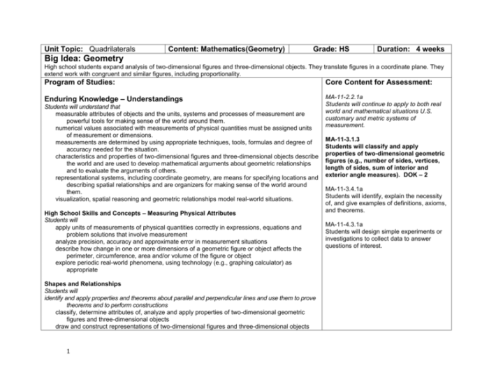 Chapter 6 quadrilaterals answer key