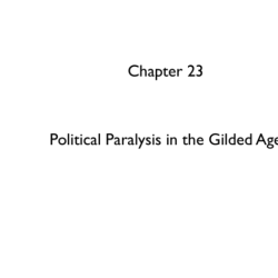 Political paralysis in the gilded age