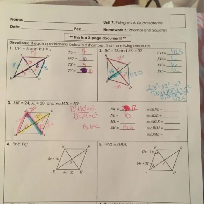 Chapter 6 quadrilaterals answer key