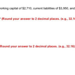 Sdj inc has net working capital of 2710