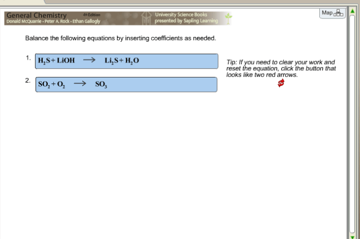 Balance the equation by inserting coefficients as needed.